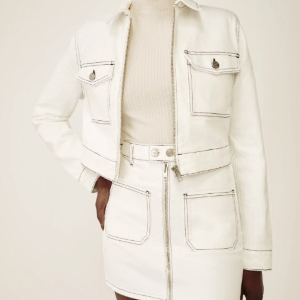 NWT Reformation Smith Denim Jacket